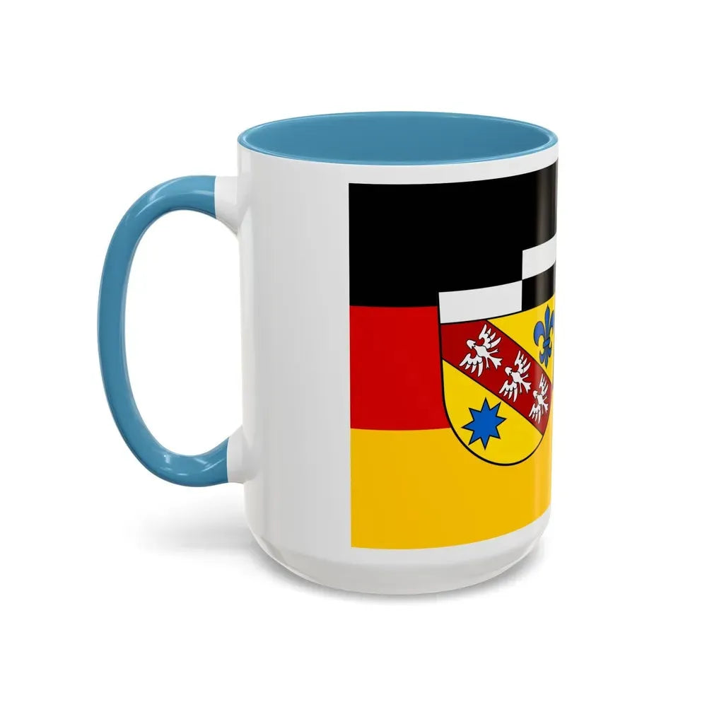 Flag of Saarlouis Germany - Accent Coffee Mug - Go Mug Yourself