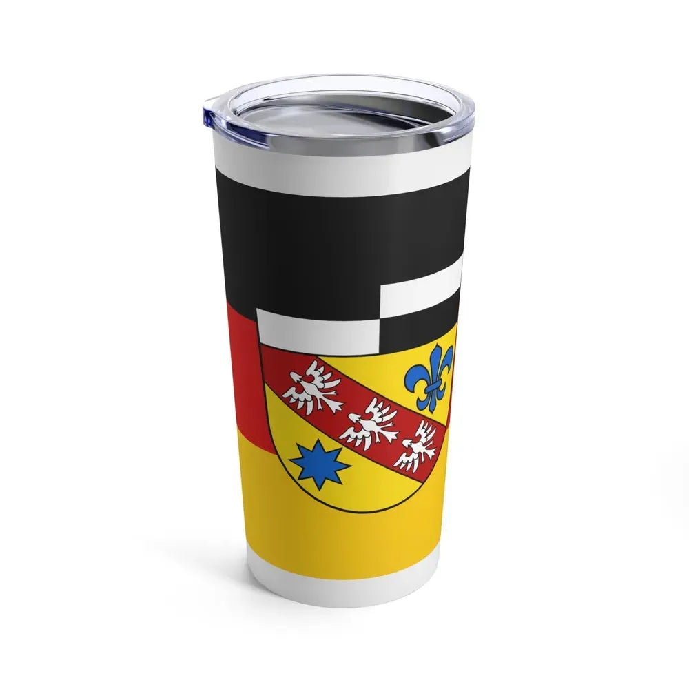 Flag of Saarlouis Germany - Tumbler 20oz - Go Mug Yourself