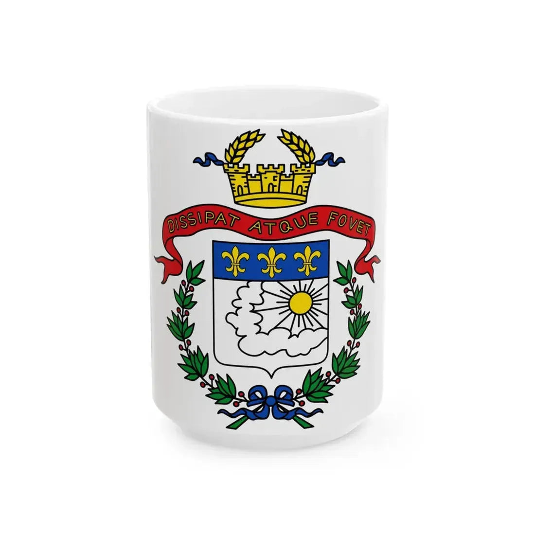 Flag of Saarlouis (Germany) White Coffee Mug 15oz - Go Mug Yourself