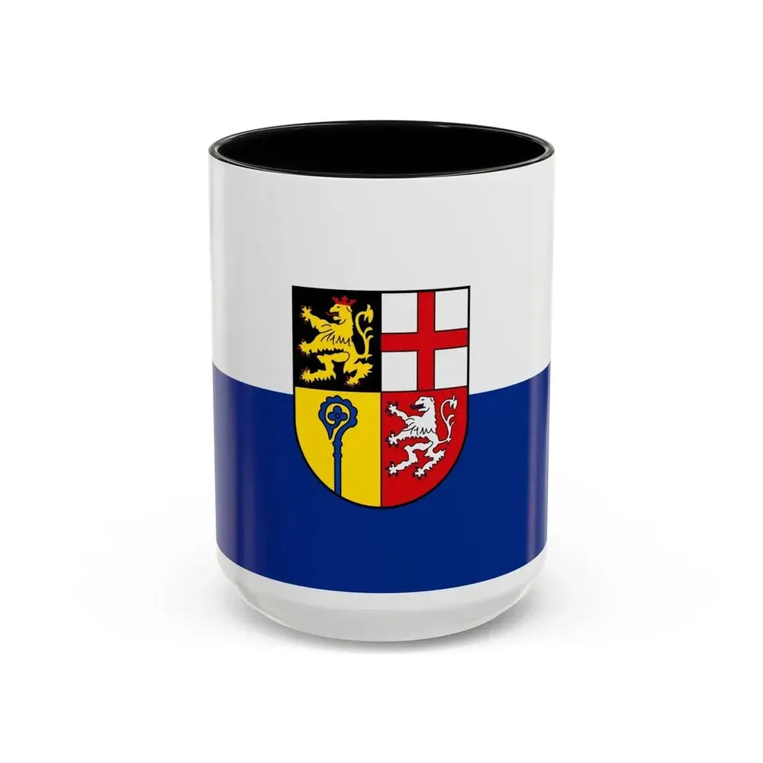 Flag of Saarpfalz Kreis Germany - Accent Coffee Mug 15oz Black - Go Mug Yourself