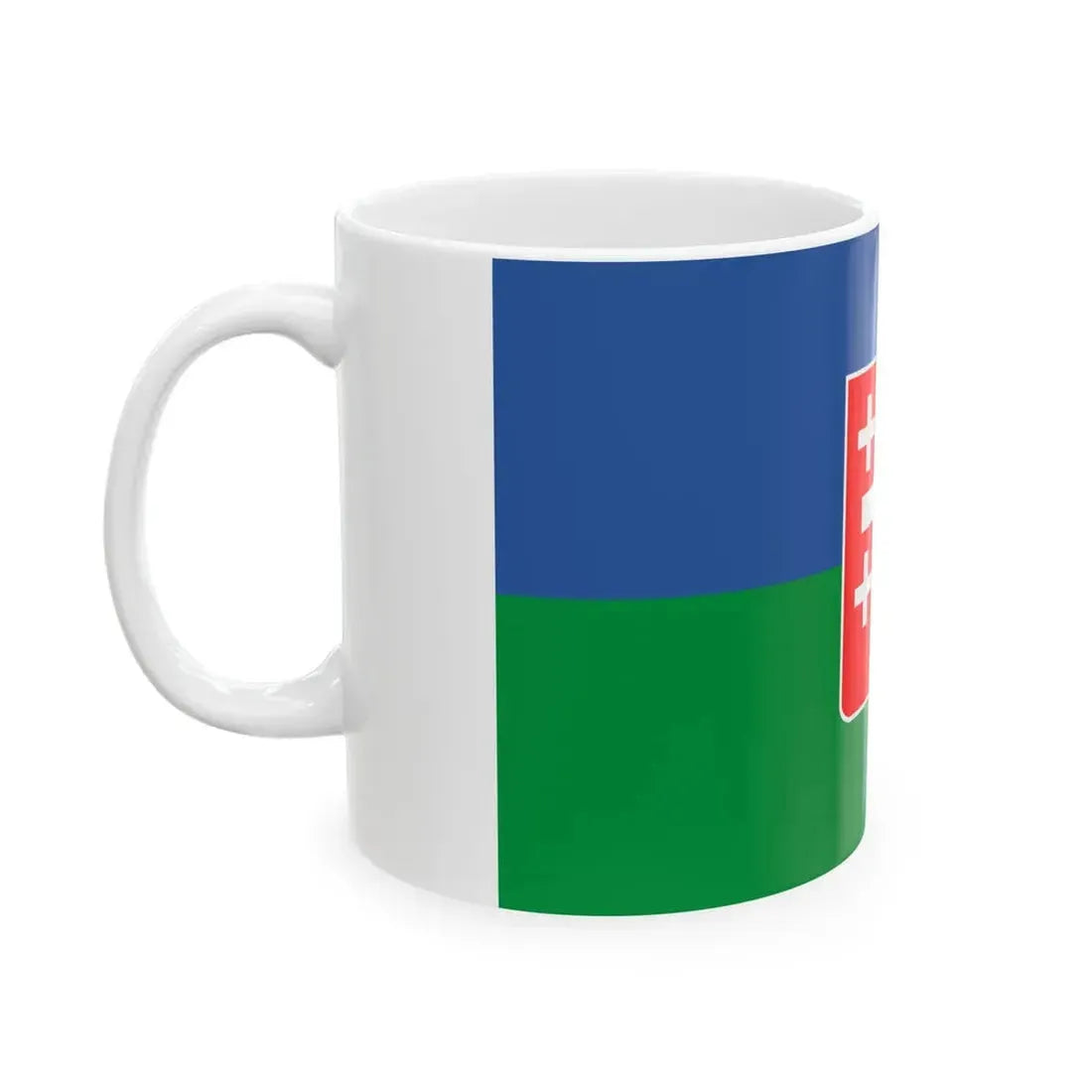 Flag of Sachkhere Municipality (Georgia) White Coffee Mug - Go Mug Yourself