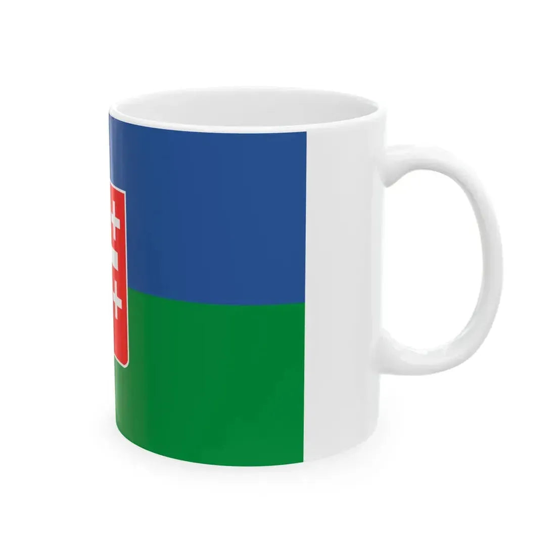 Flag of Sachkhere Municipality (Georgia) White Coffee Mug - Go Mug Yourself