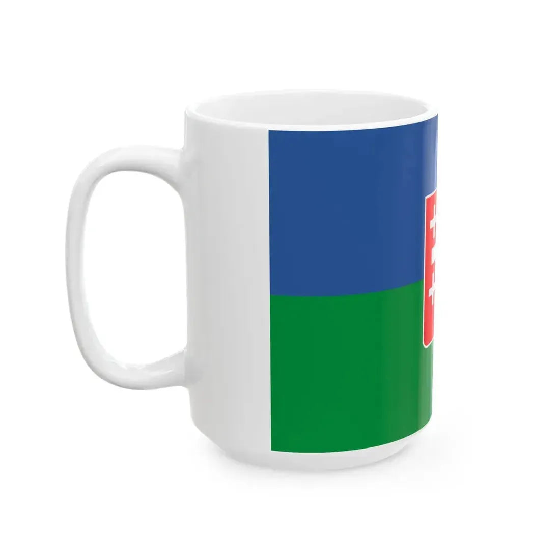 Flag of Sachkhere Municipality (Georgia) White Coffee Mug - Go Mug Yourself