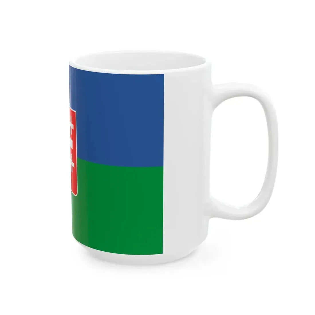 Flag of Sachkhere Municipality (Georgia) White Coffee Mug - Go Mug Yourself