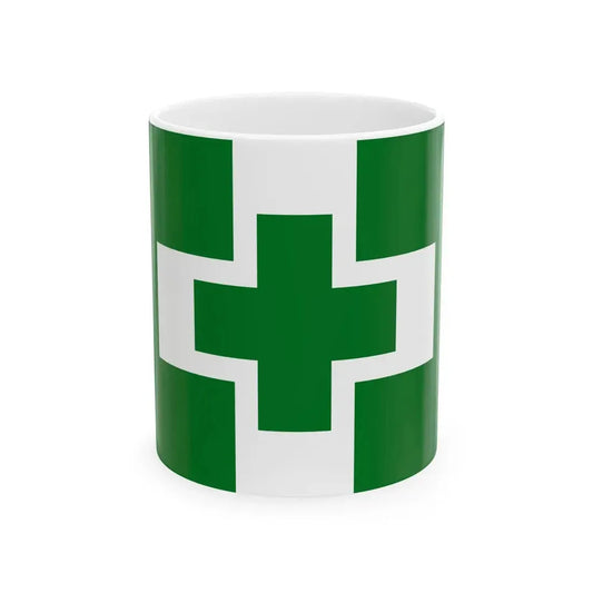 Flag of safety and health (Japan) White Coffee Mug 11oz - Go Mug Yourself