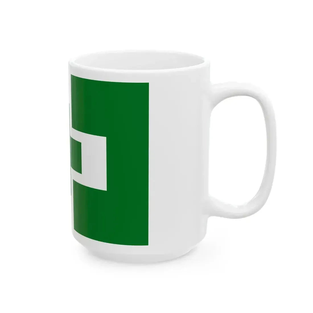 Flag of safety and health (Japan) White Coffee Mug - Go Mug Yourself