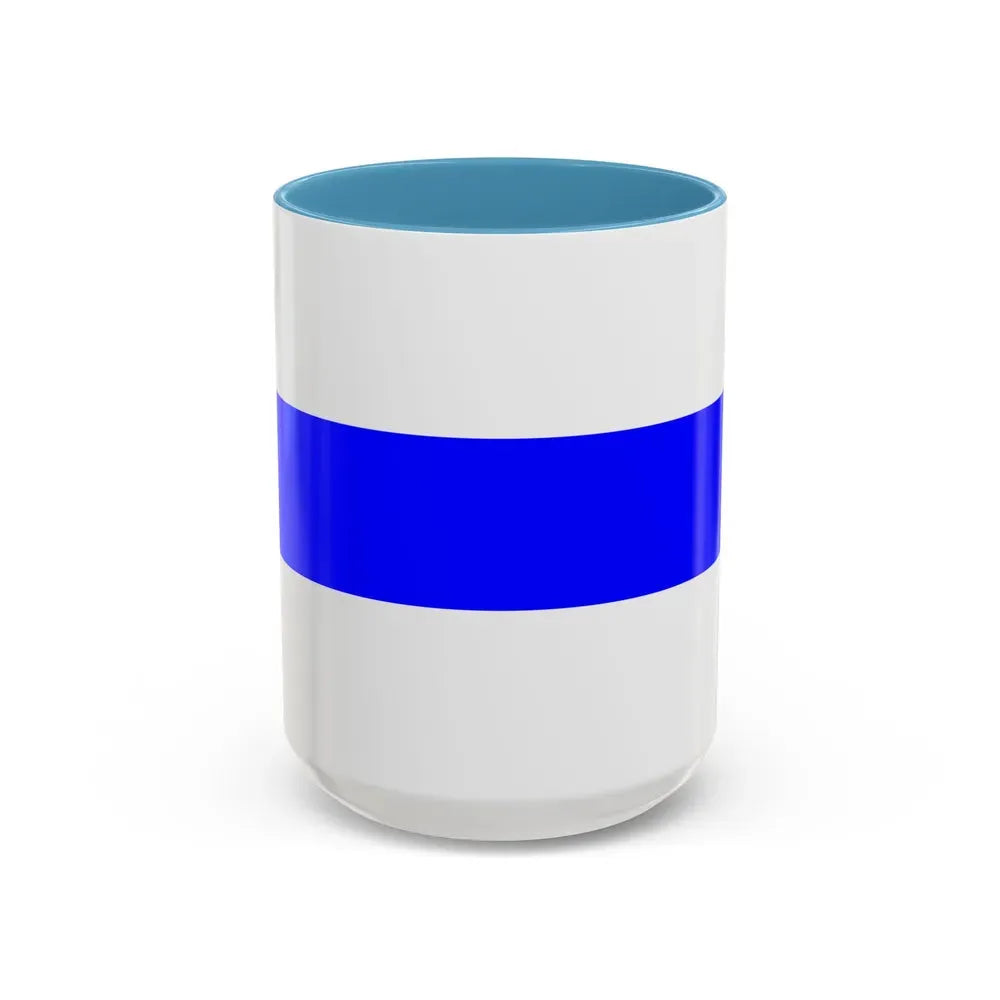 Flag of Safi Malta - Accent Coffee Mug 15oz Light Blue - Go Mug Yourself