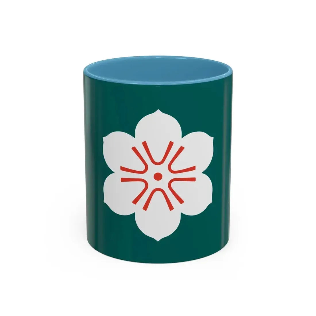 Flag of Saga Prefecture Japan - Accent Coffee Mug 11oz Light Blue - Go Mug Yourself