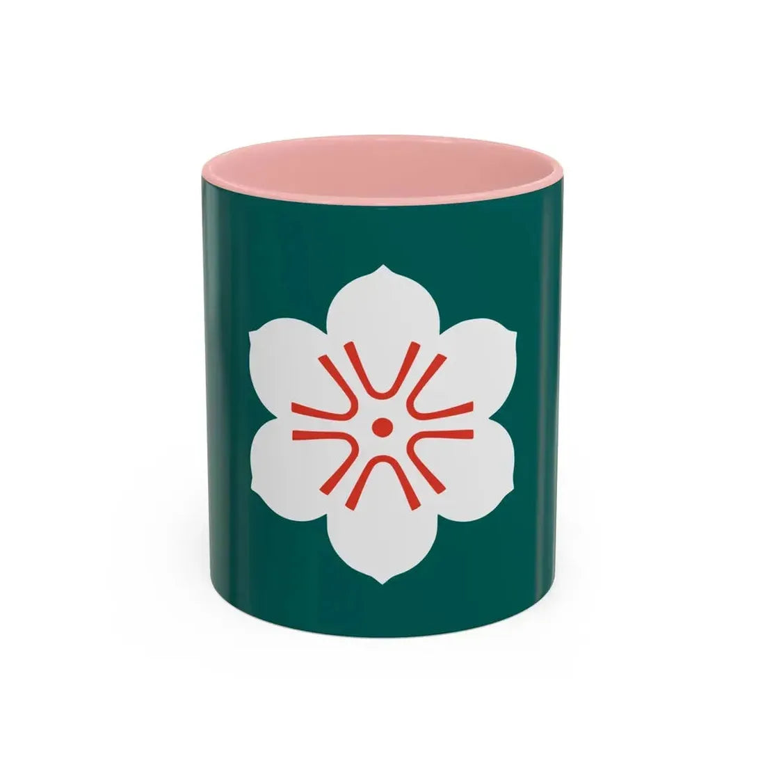 Flag of Saga Prefecture Japan - Accent Coffee Mug 11oz Pink - Go Mug Yourself
