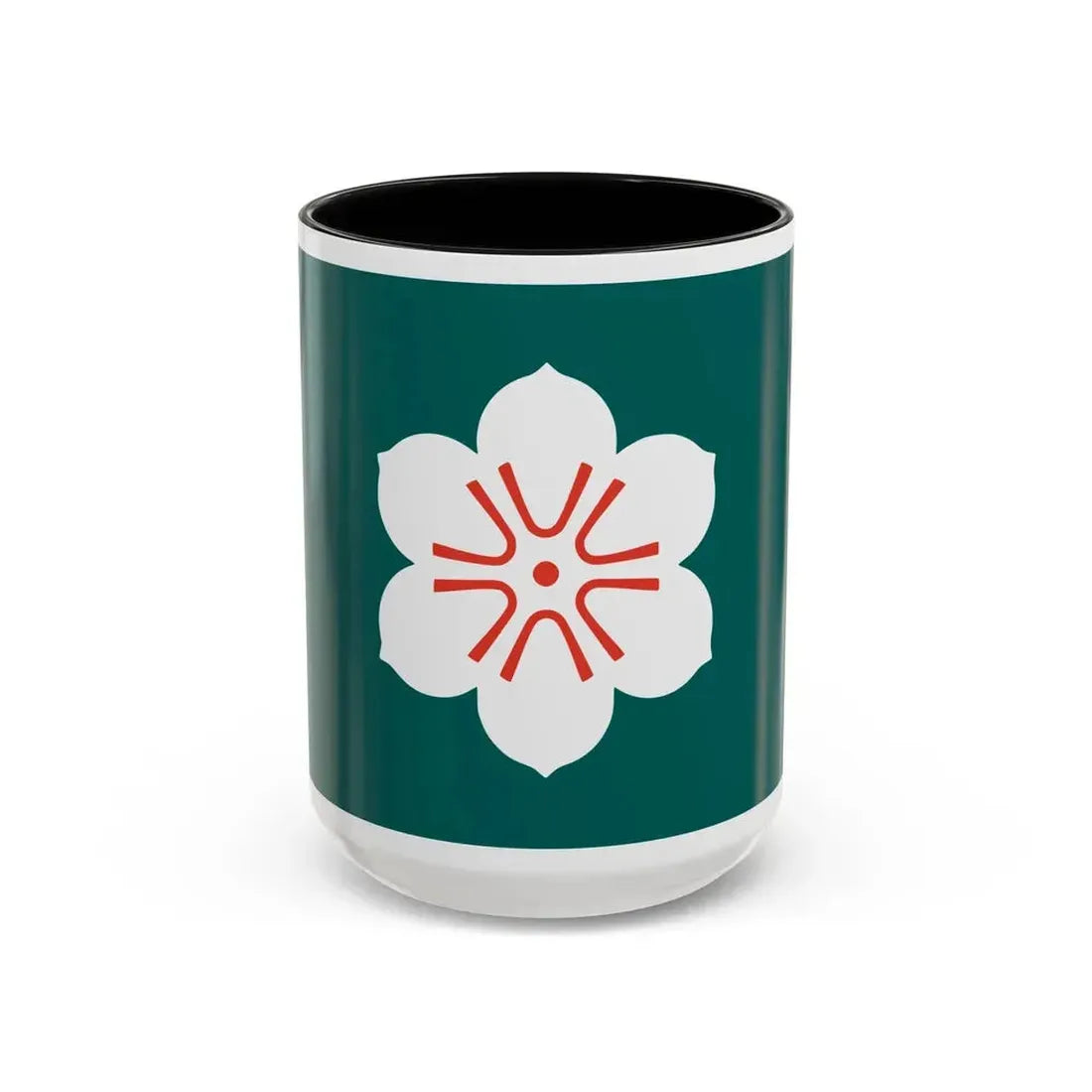 Flag of Saga Prefecture Japan - Accent Coffee Mug 15oz Black - Go Mug Yourself
