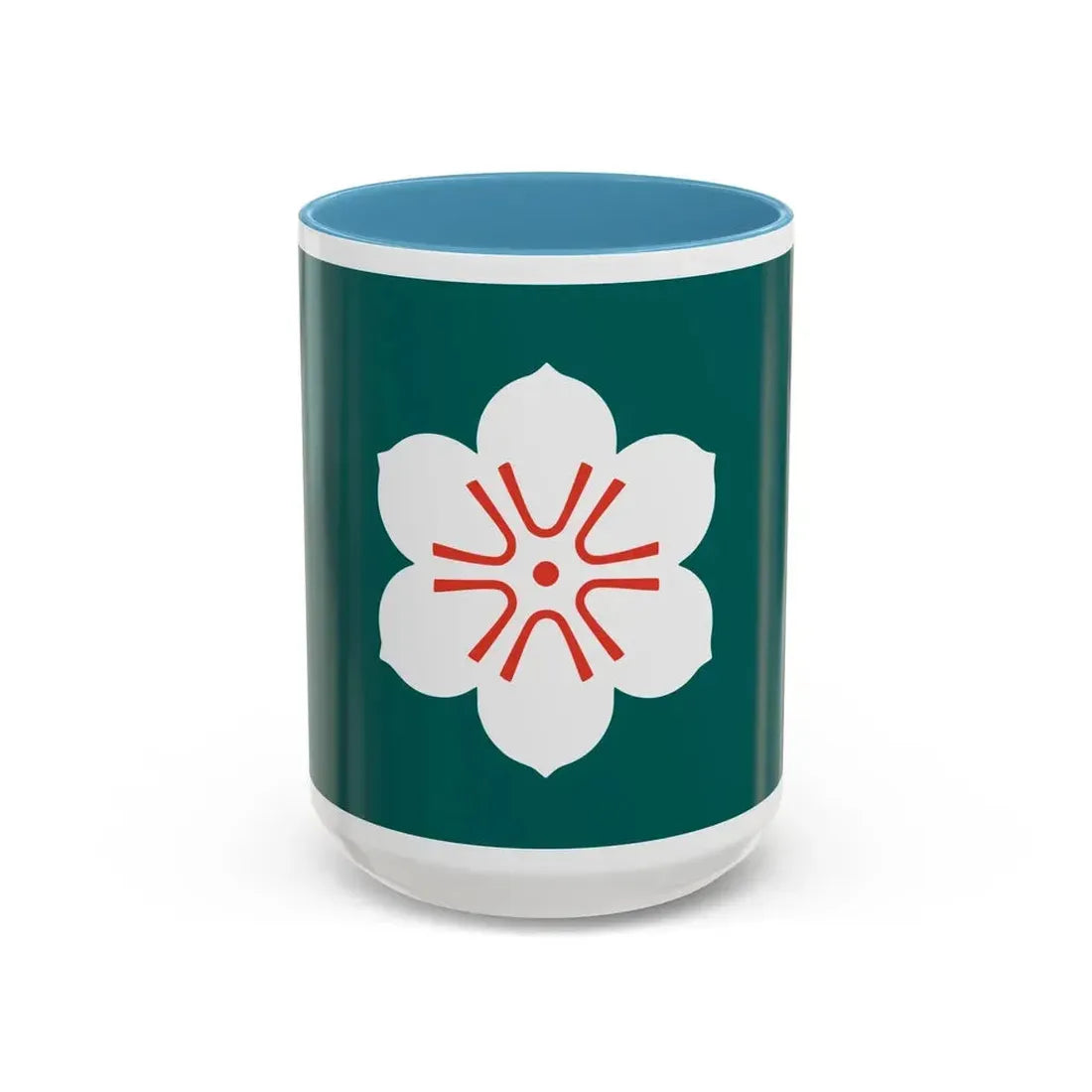 Flag of Saga Prefecture Japan - Accent Coffee Mug 15oz Light Blue - Go Mug Yourself