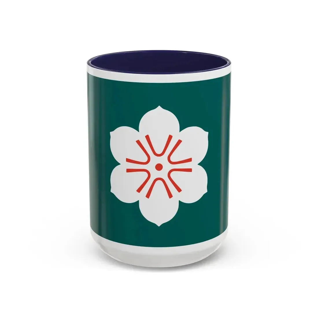 Flag of Saga Prefecture Japan - Accent Coffee Mug 15oz Navy - Go Mug Yourself