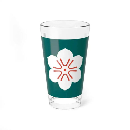 Flag of Saga Prefecture Japan - Pint Glass 16oz 16oz - Go Mug Yourself