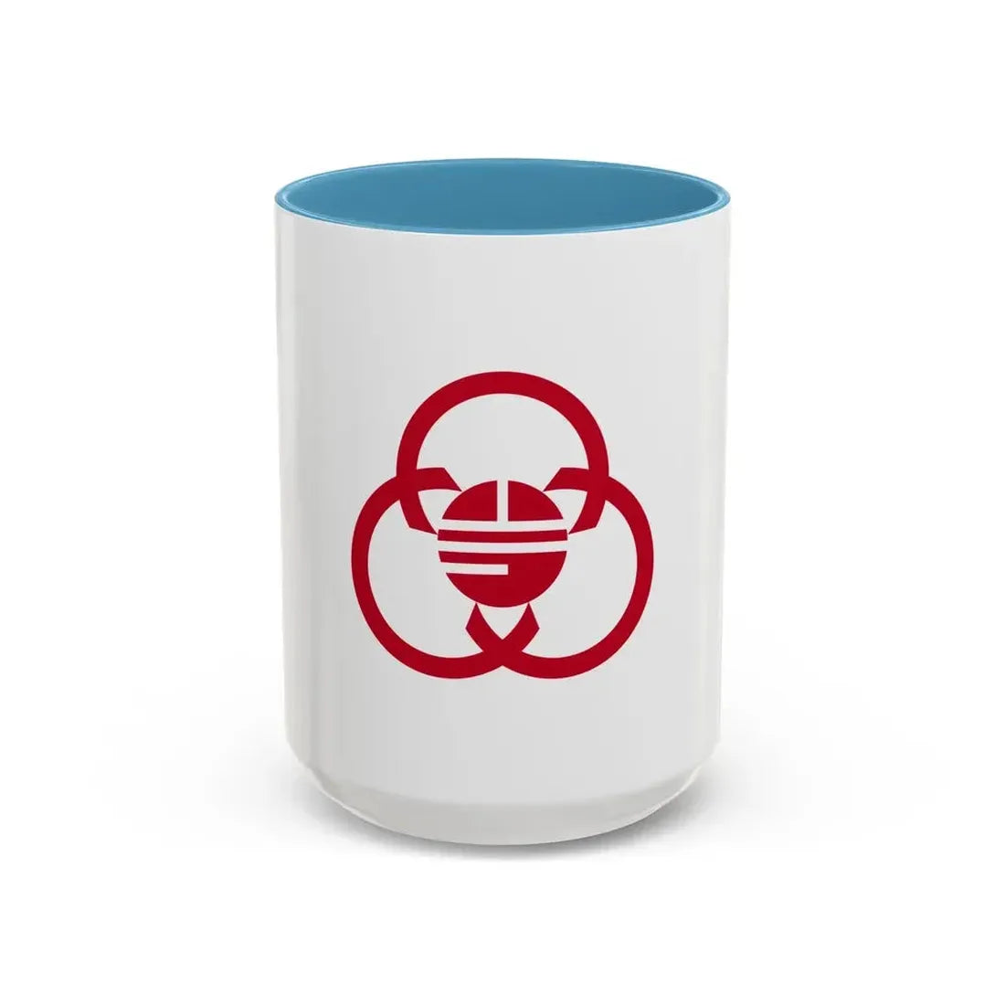 Flag of Sagamihara Kanagawa Japan - Accent Coffee Mug 15oz Light Blue - Go Mug Yourself