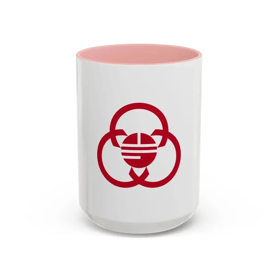 Flag of Sagamihara Kanagawa Japan - Accent Coffee Mug 15oz Pink - Go Mug Yourself