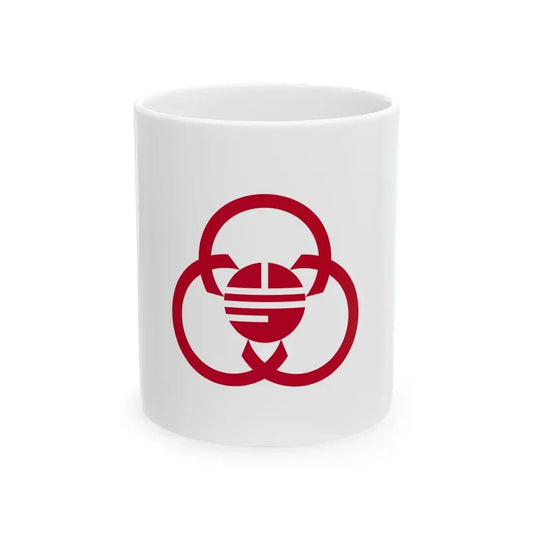 Flag of Sagamihara Kanagawa (Japan) White Coffee Mug 11oz - Go Mug Yourself
