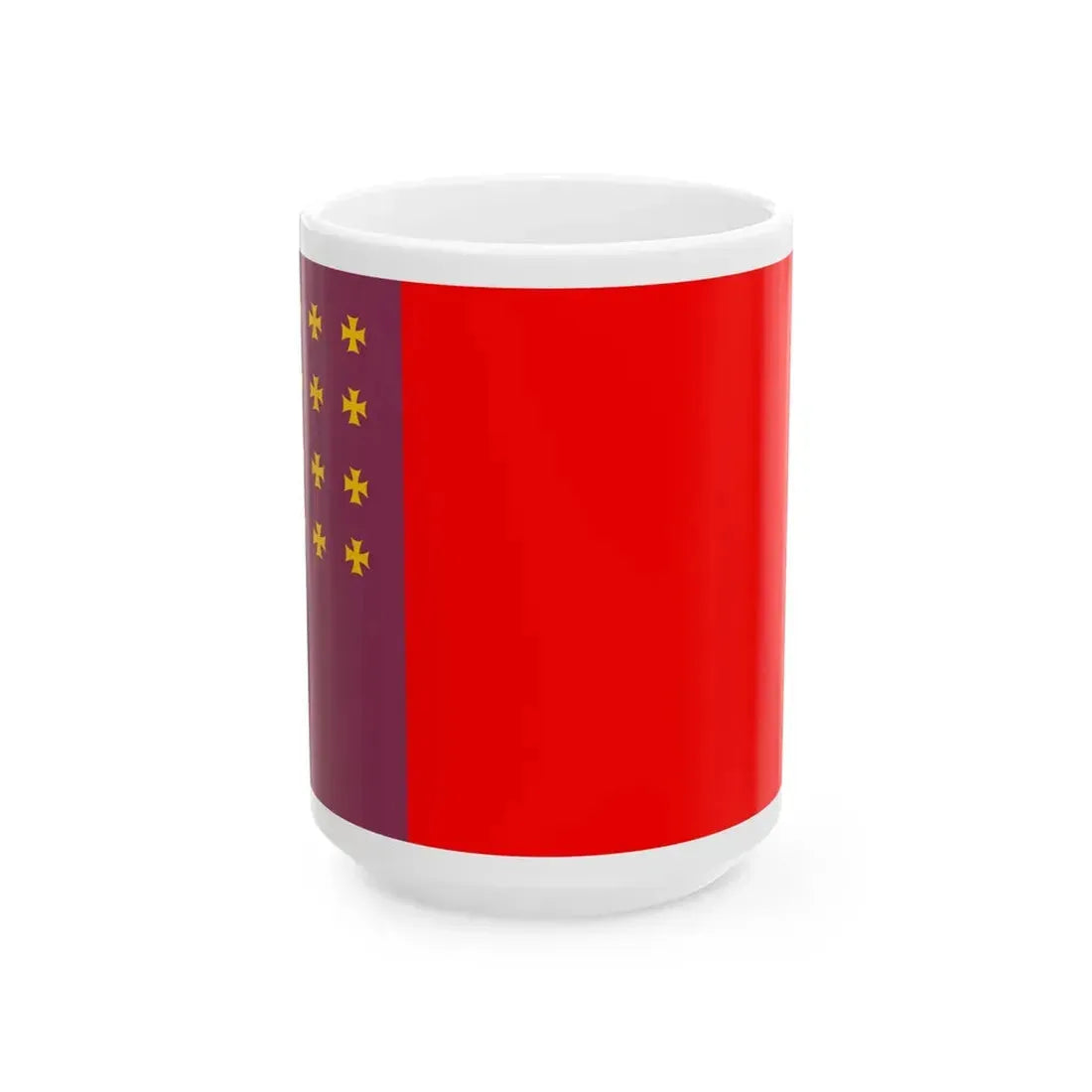 Flag of Sagarejo Municipality (Georgia) White Coffee Mug 15oz - Go Mug Yourself