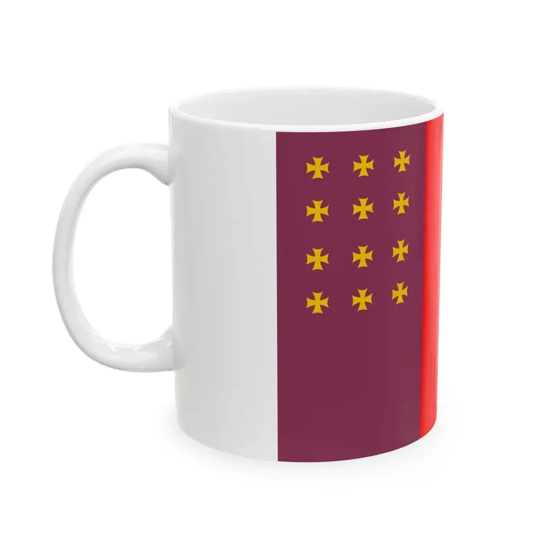 Flag of Sagarejo Municipality (Georgia) White Coffee Mug - Go Mug Yourself