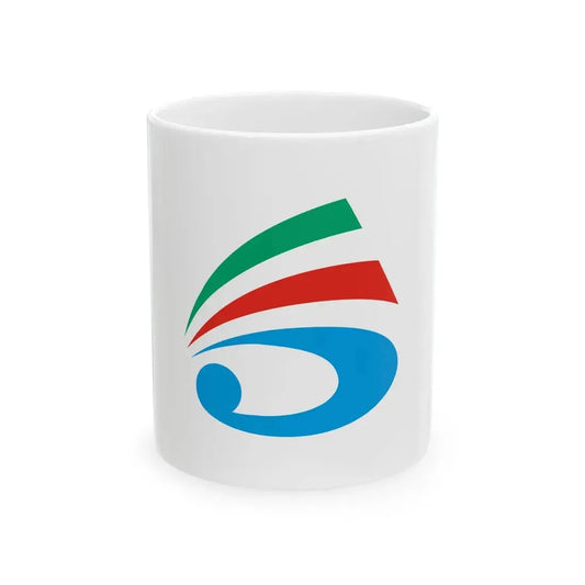 Flag of Saiki Oita (Japan) White Coffee Mug 11oz - Go Mug Yourself