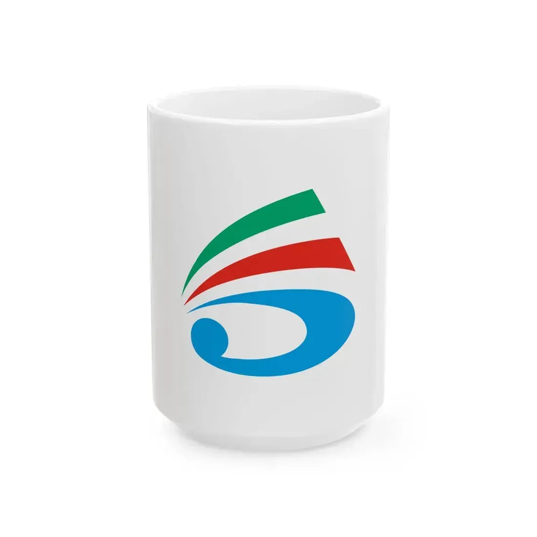 Flag of Saiki Oita (Japan) White Coffee Mug 15oz - Go Mug Yourself