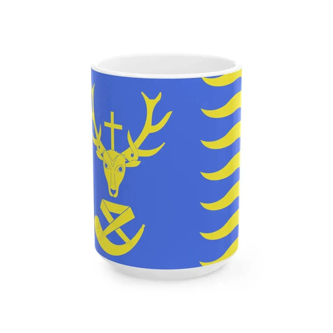 Flag of Saint-Hubert Belgium (Belgium) White Coffee Mug 15oz - Go Mug Yourself