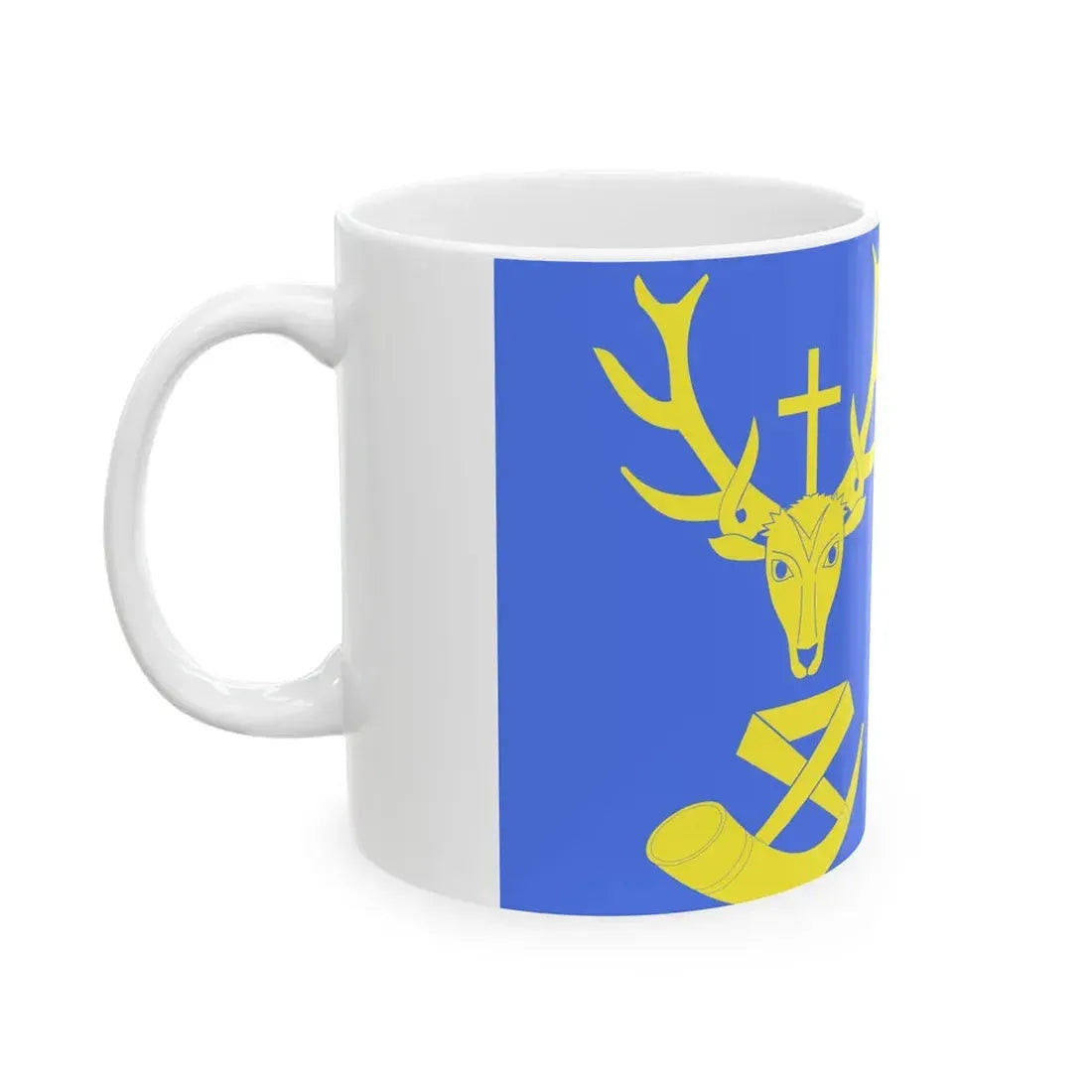 Flag of Saint-Hubert Belgium (Belgium) White Coffee Mug - Go Mug Yourself