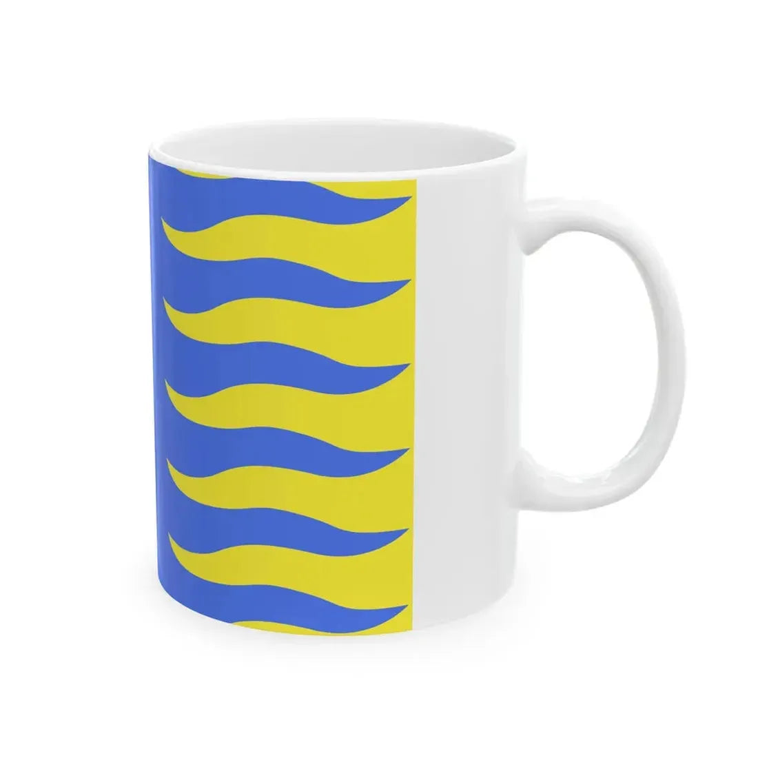 Flag of Saint-Hubert Belgium (Belgium) White Coffee Mug - Go Mug Yourself