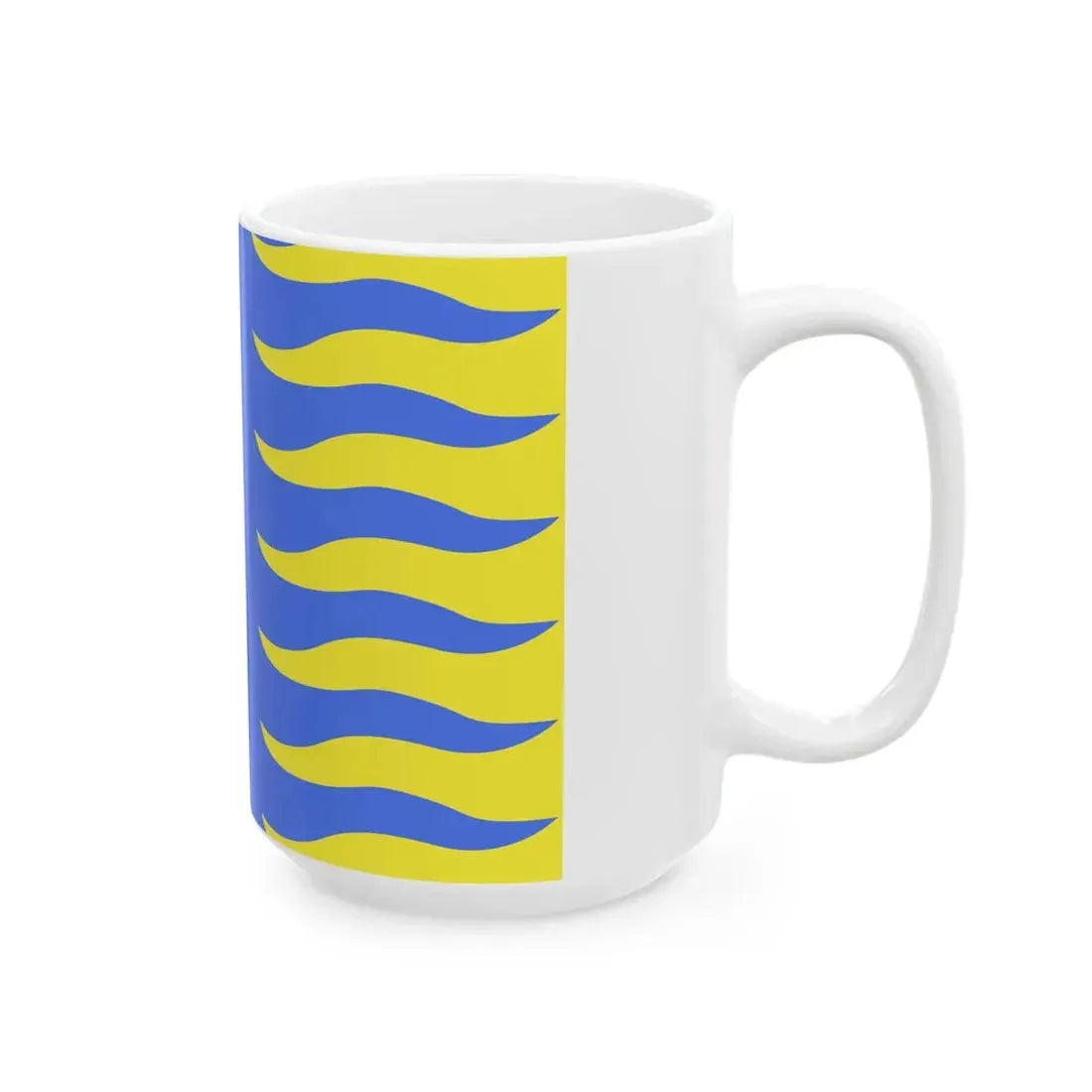 Flag of Saint-Hubert Belgium (Belgium) White Coffee Mug - Go Mug Yourself