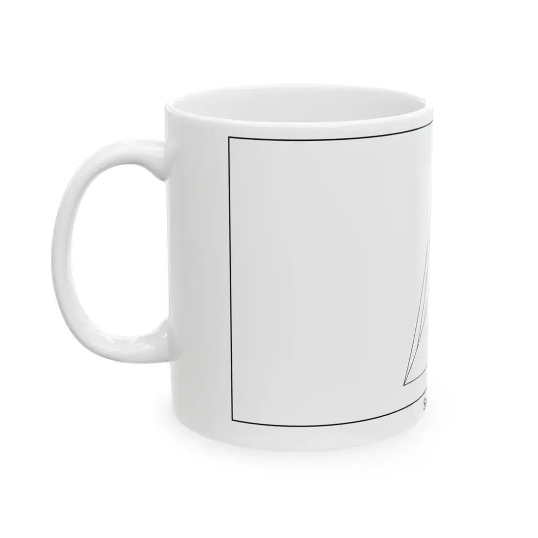 Flag of Saint Lucia colouring page (Saint Lucia) White Coffee Mug - Go Mug Yourself