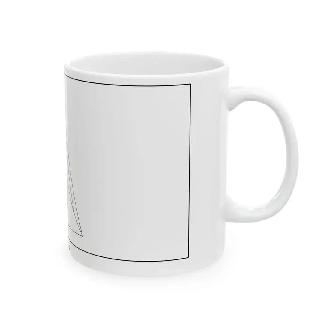 Flag of Saint Lucia colouring page (Saint Lucia) White Coffee Mug - Go Mug Yourself