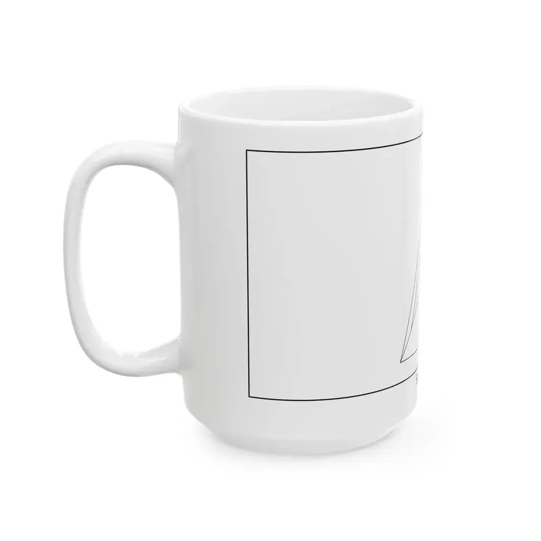 Flag of Saint Lucia colouring page (Saint Lucia) White Coffee Mug - Go Mug Yourself