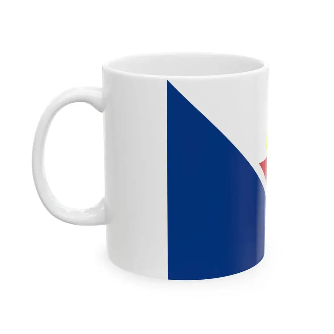 Flag of Saint-Martin fictional (France) White Coffee Mug - Go Mug Yourself