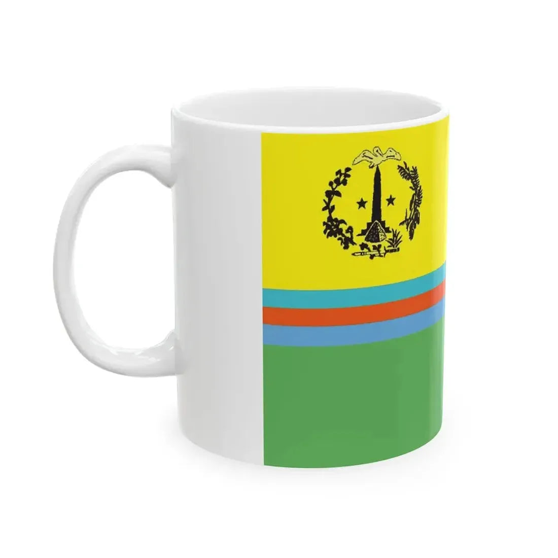 Flag of Saint Martin island Unification flag (Netherlands) White Coffee Mug - Go Mug Yourself