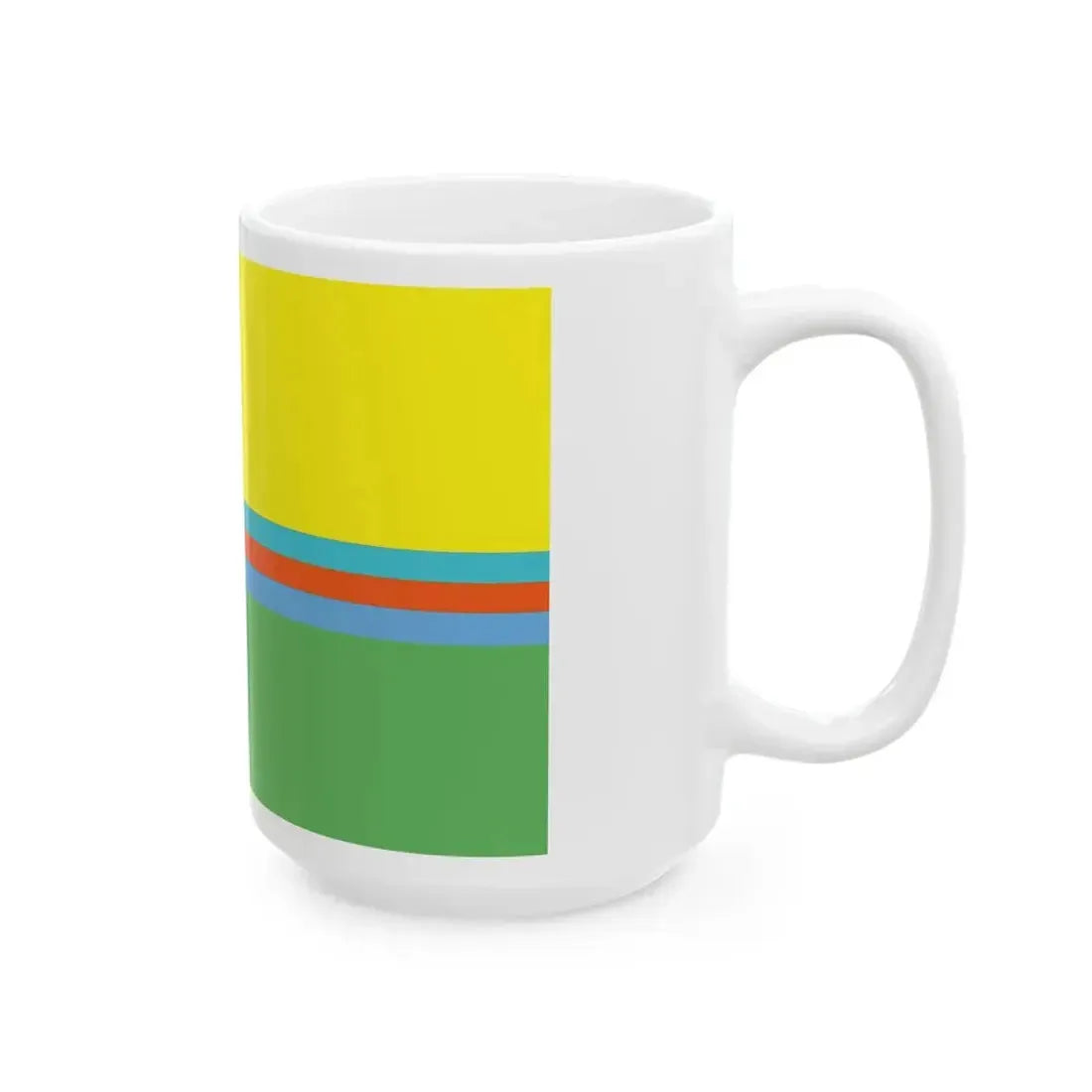 Flag of Saint Martin island Unification flag (Netherlands) White Coffee Mug - Go Mug Yourself