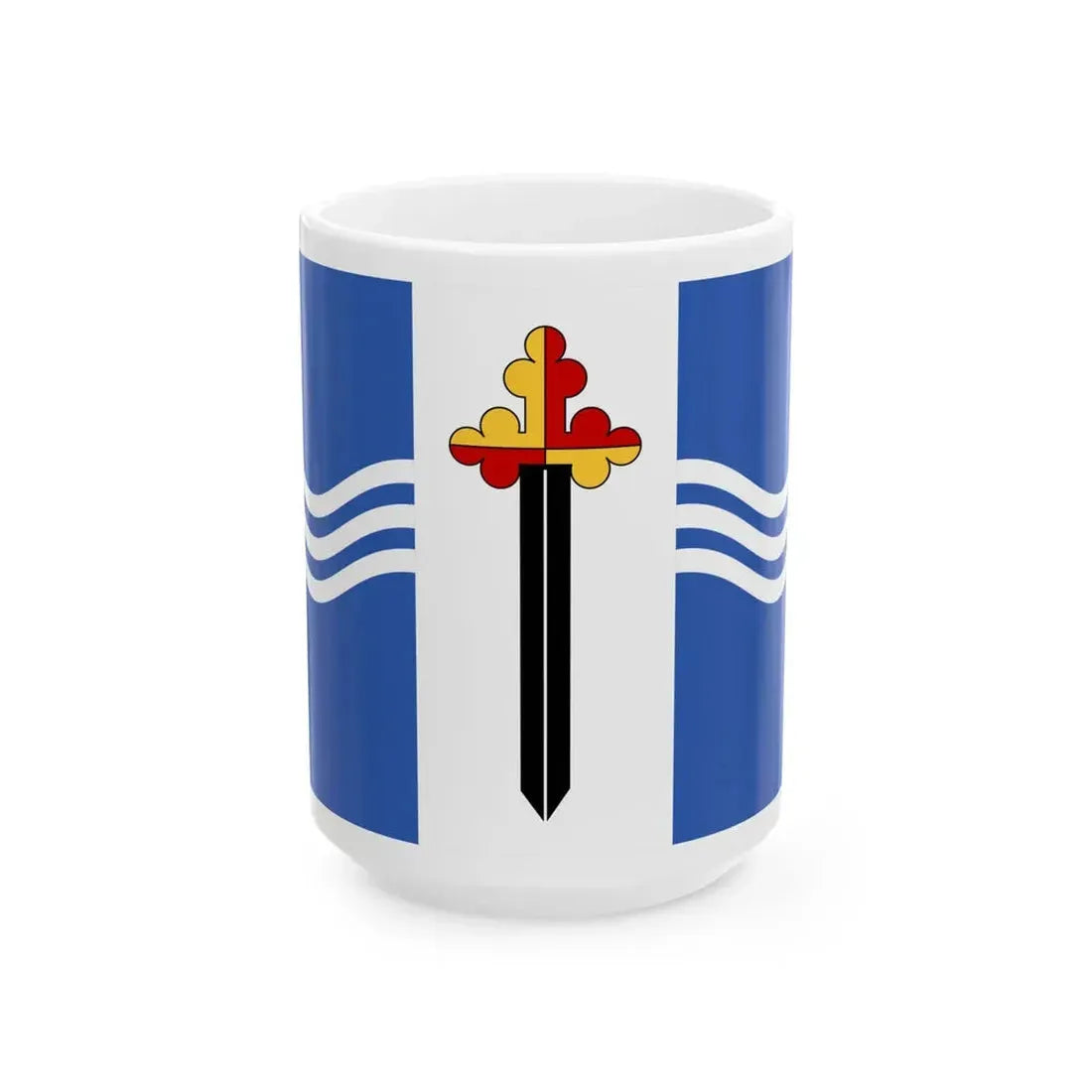 Flag of Saint Michaels Maryland (United States) White Coffee Mug 15oz - Go Mug Yourself