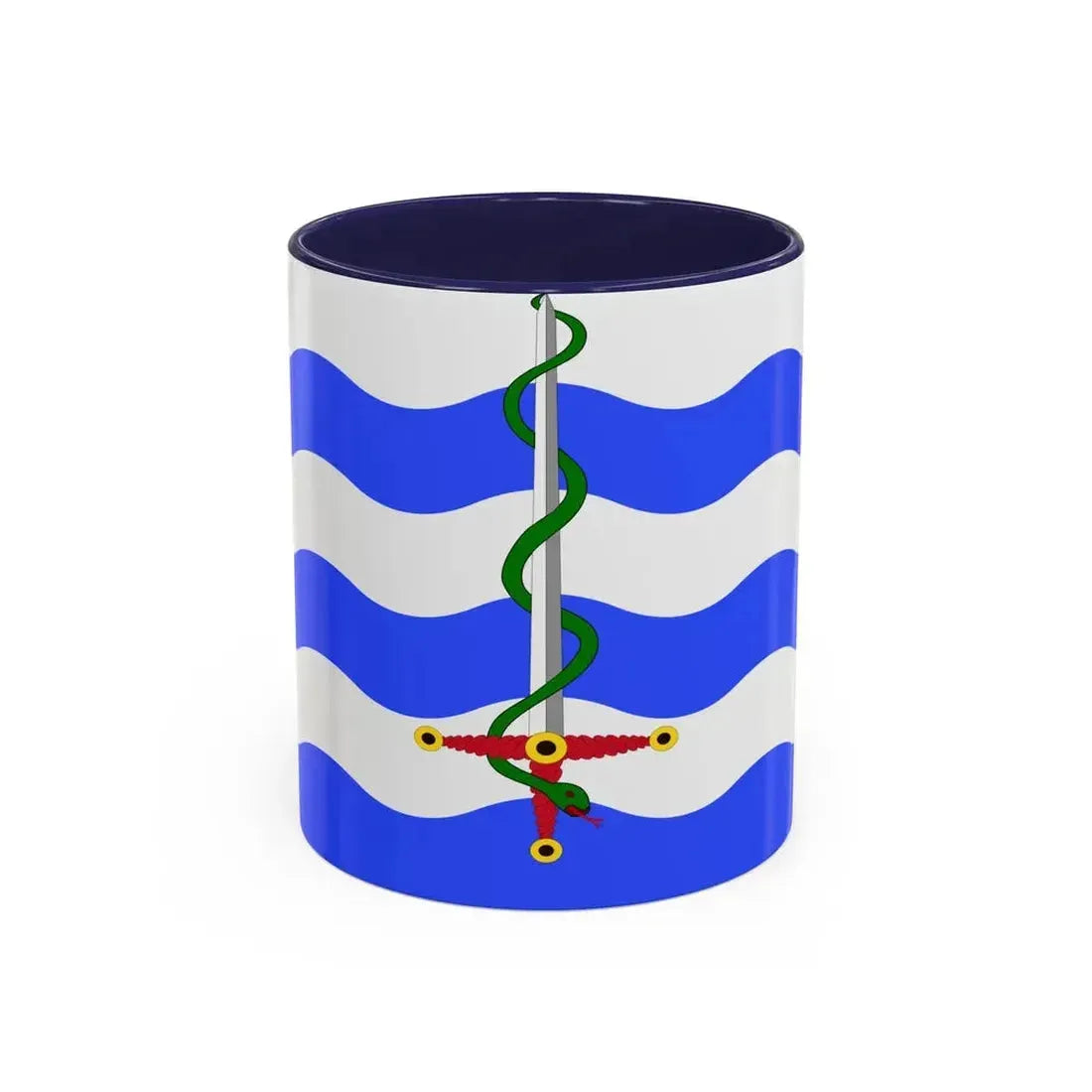 Flag of Saint Paul's Bay Malta - Accent Coffee Mug 11oz Navy - Go Mug Yourself