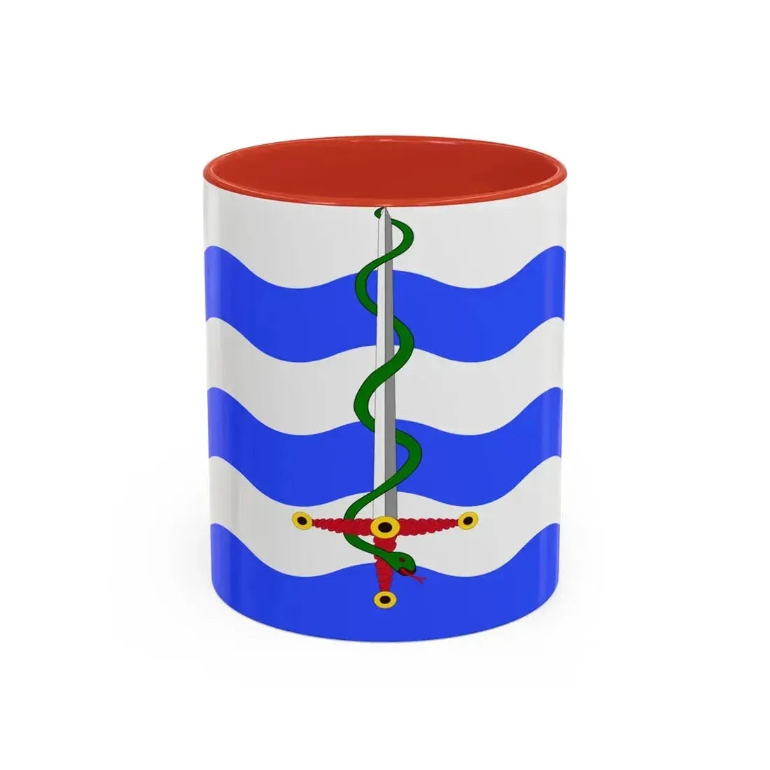 Flag of Saint Paul's Bay Malta - Accent Coffee Mug 11oz Red - Go Mug Yourself
