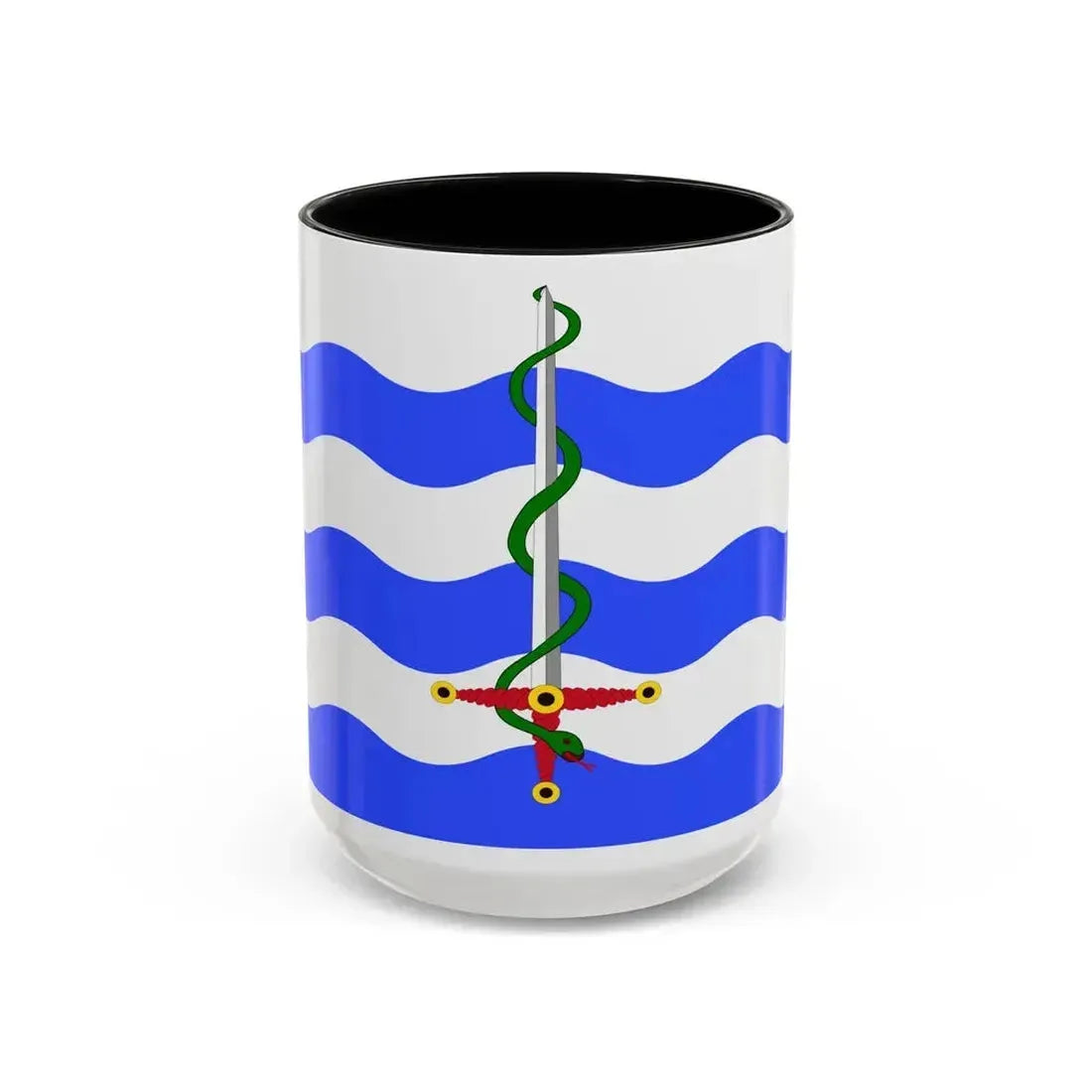 Flag of Saint Paul's Bay Malta - Accent Coffee Mug 15oz Black - Go Mug Yourself