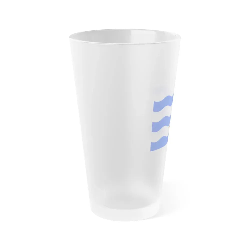 Flag of Saint Paul's Bay Malta - Frosted Pint Glass 16oz - Go Mug Yourself