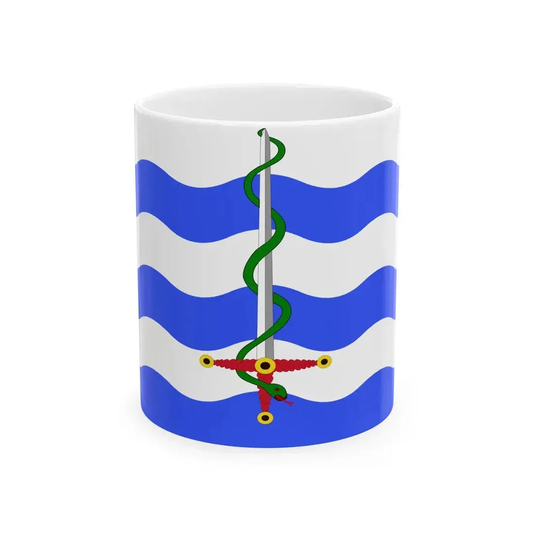 Flag of Saint Pauls Bay (Malta) White Coffee Mug 11oz - Go Mug Yourself