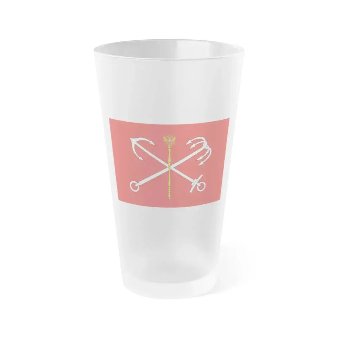 Flag of Saint Petersburg Russia - Frosted Pint Glass 16oz 16oz Frosted - Go Mug Yourself