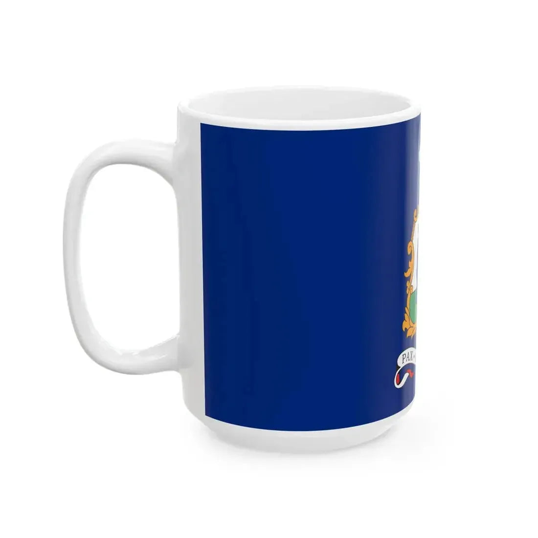 Flag of Saint Vincent and the Grenadines 1969 unofficial (Saint Vincent and the Grenadines) White Coffee Mug - Go Mug Yourself