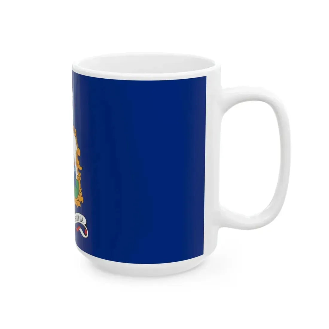 Flag of Saint Vincent and the Grenadines 1969 unofficial (Saint Vincent and the Grenadines) White Coffee Mug - Go Mug Yourself