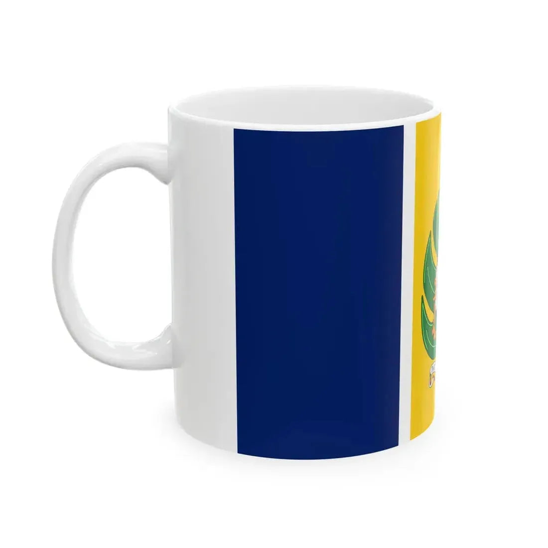 Flag of Saint Vincent and the Grenadines 1979-1985 (Saint Vincent and the Grenadines) White Coffee Mug - Go Mug Yourself