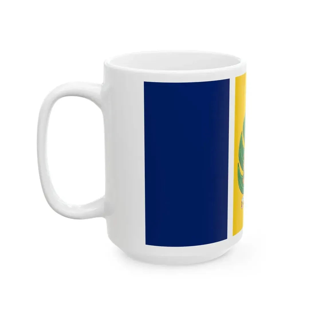 Flag of Saint Vincent and the Grenadines 1979-1985 (Saint Vincent and the Grenadines) White Coffee Mug - Go Mug Yourself