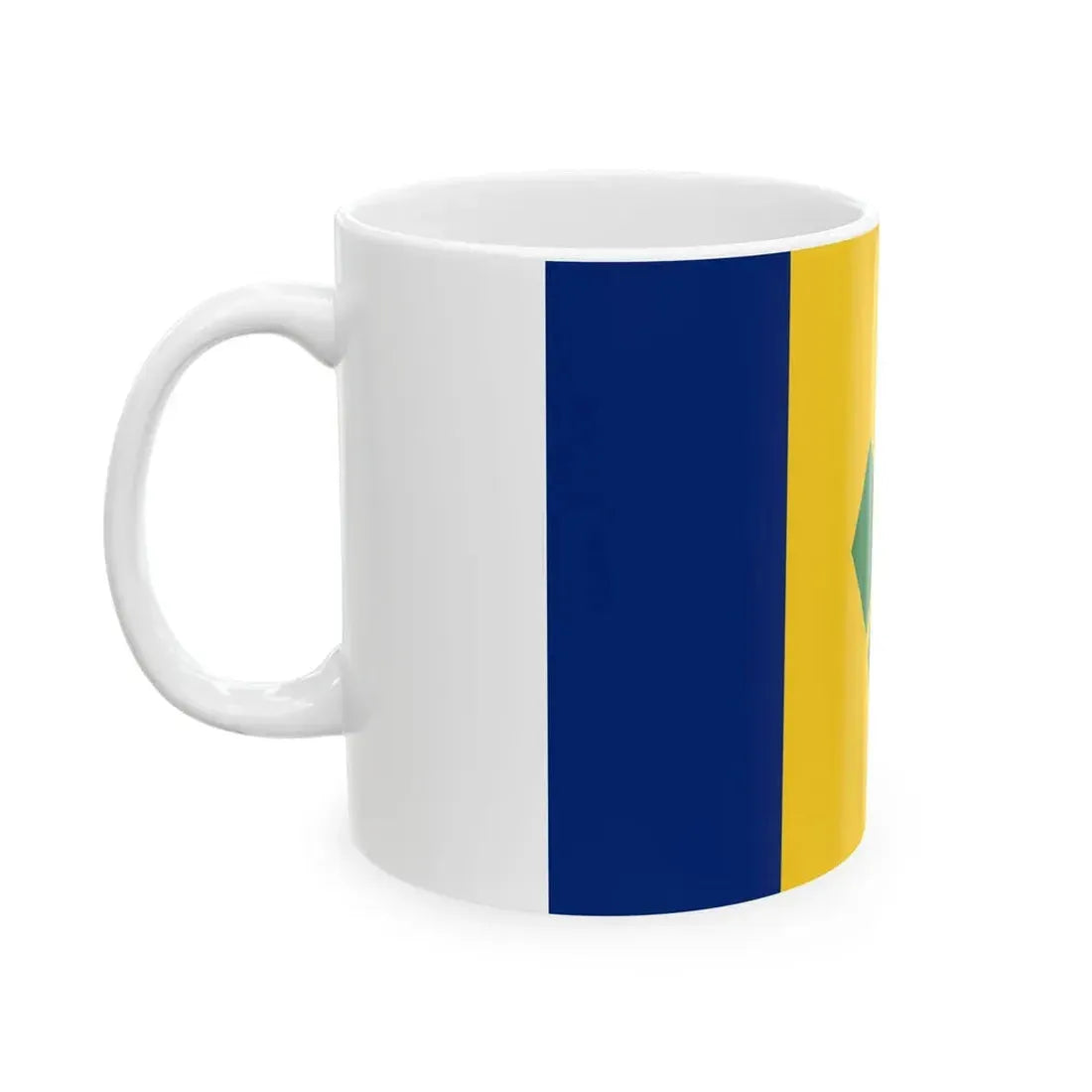 Flag of Saint Vincent and the Grenadines (Saint Vincent and the Grenadines) White Coffee Mug - Go Mug Yourself