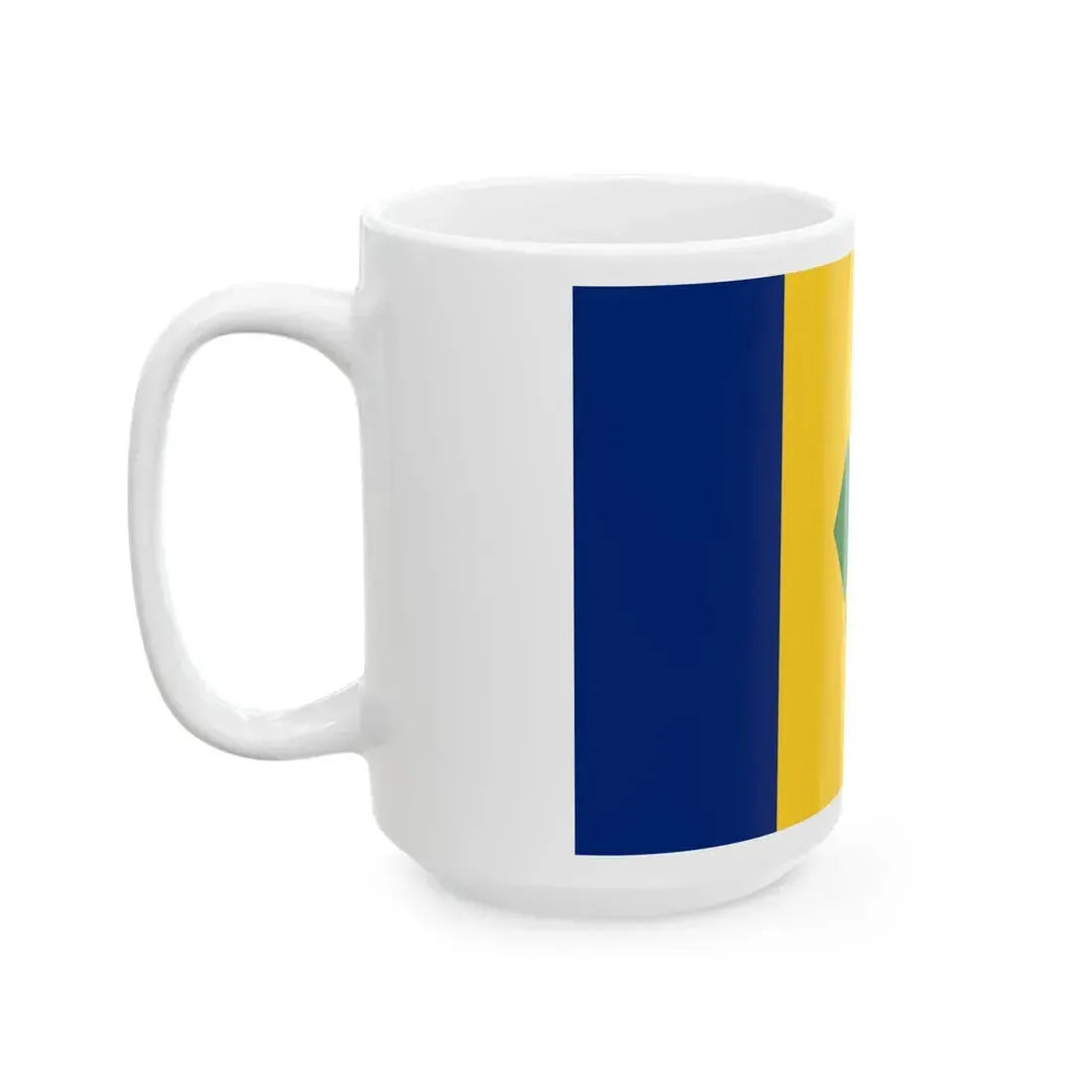 Flag of Saint Vincent and the Grenadines (Saint Vincent and the Grenadines) White Coffee Mug - Go Mug Yourself