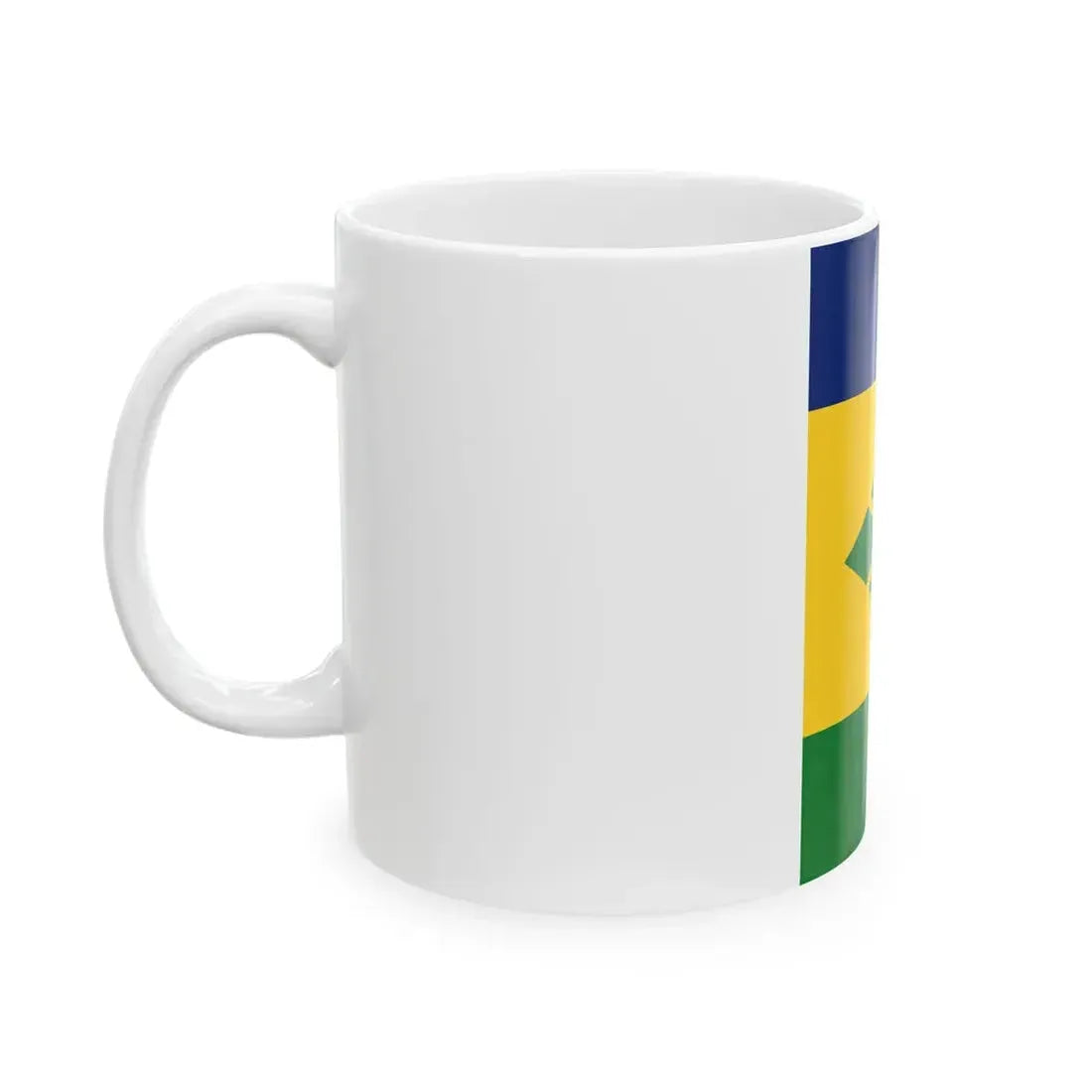 Flag of Saint Vincent and the Grenadines vertical (Saint Vincent and the Grenadines) White Coffee Mug - Go Mug Yourself