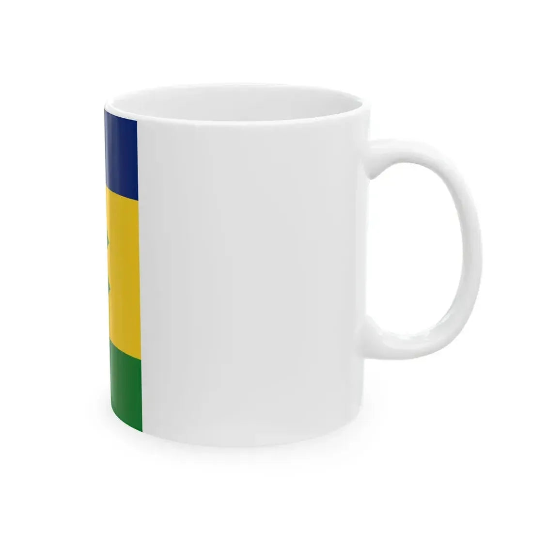 Flag of Saint Vincent and the Grenadines vertical (Saint Vincent and the Grenadines) White Coffee Mug - Go Mug Yourself