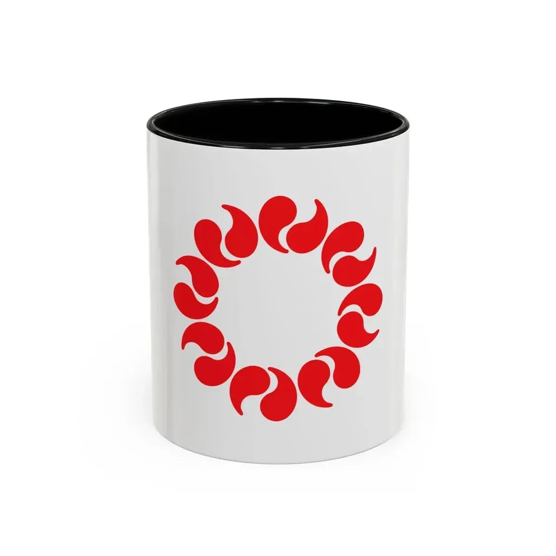 Flag of Saitama Prefecture Japan - Accent Coffee Mug 11oz Black - Go Mug Yourself